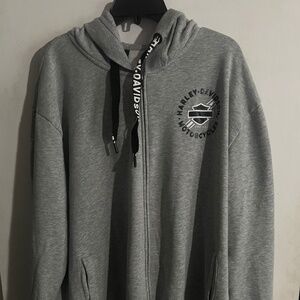 Harley Davidson Full Zip Fleece Hoodie , Size 3XL